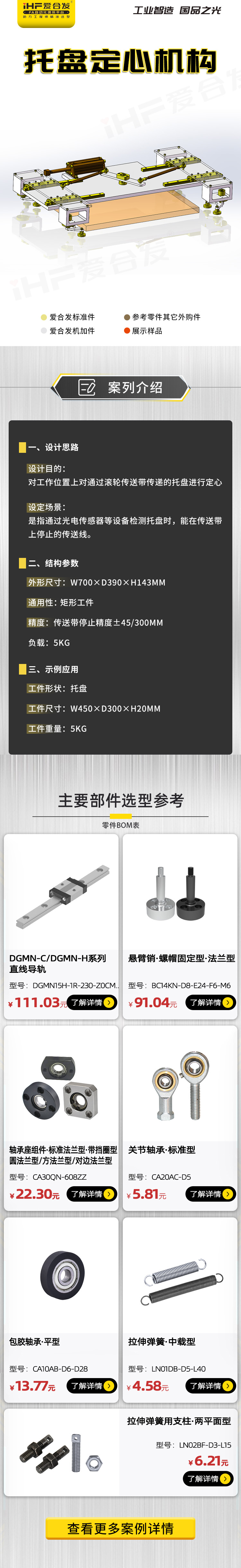 愛(ài)合發(fā)：案例分析，托盤(pán)定心機(jī)構(gòu)